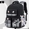 With Rabbit Pendant For Girls Orthopaedics Kids Backpack Kawaii Waterproof School bag Primary Bow Knot Schoolbag mochilas BOOK 1