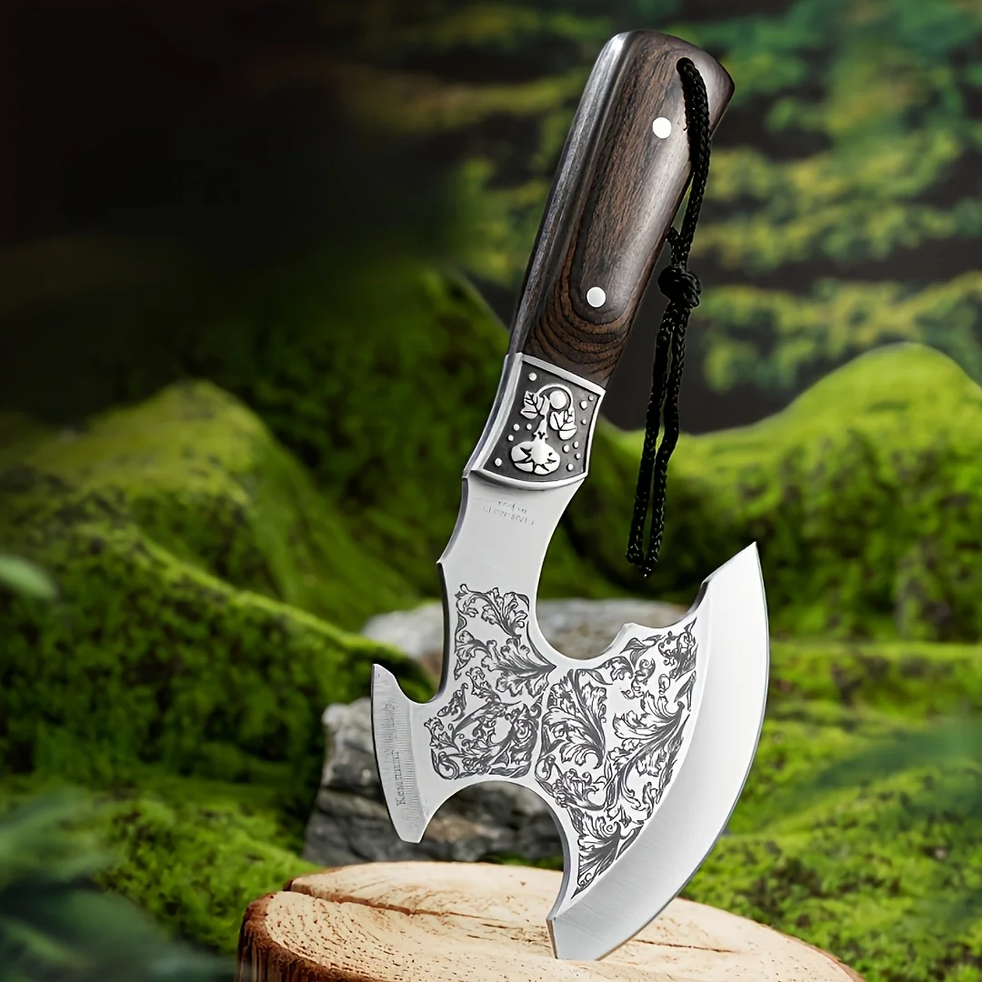 2034592-0d8903.jpg Sca59260038a04046aa1fcf7840990626G Outdoor Camping Axe, Hiking Logging, Jungle Climbing Axe, Wooden Handle Stainless Steel, Hunting, Survival, Survival Equipment Mallzona