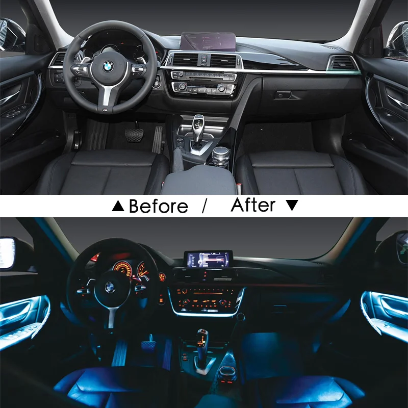 Bage Revisor Overhale For Bmw 8/9/11 Colors Car Decorative Ambient Light Led Strip For F20 F10  F34 F36 E46 E90 E71 G30 X1 X5 X3 Tuning Car Accessories - Decorative Lamps  & Strips - AliExpress