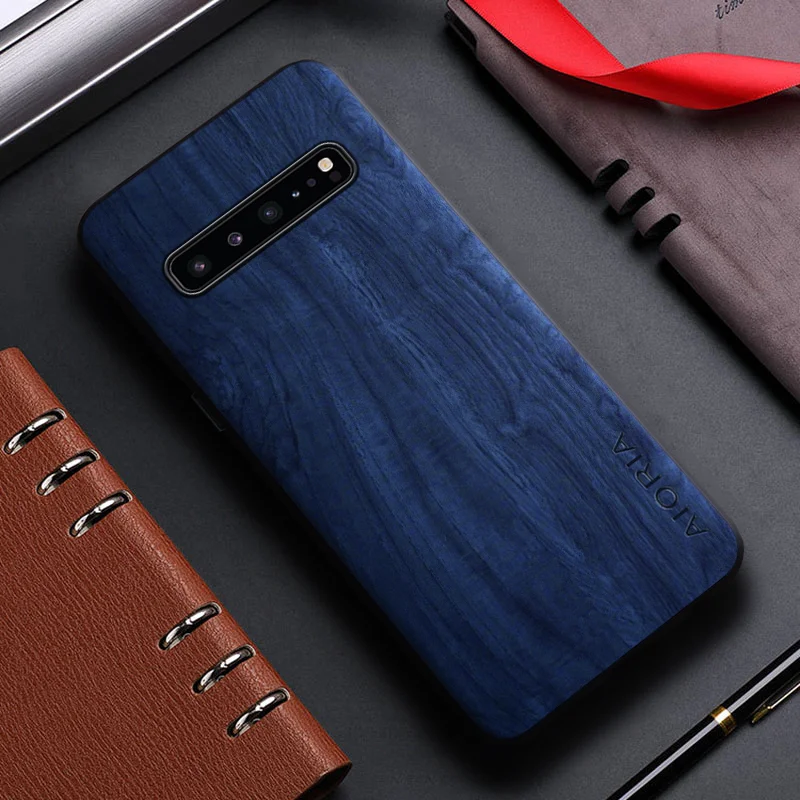 Bamboo Wood Pattern Leather Phone Case Cover