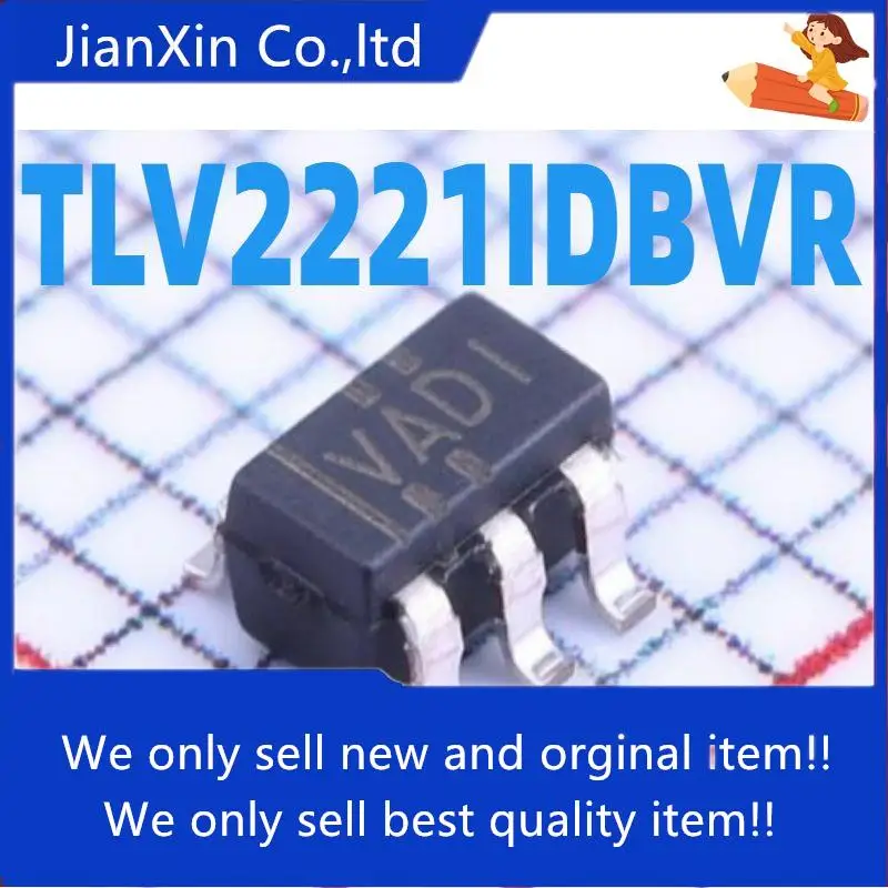 

5 шт., 100% оригинальный новый TLV2221IDBVR-Печатный Шелковый VADI VAD1 регулятор мощности IC-патч op amp SOT23-5 feet