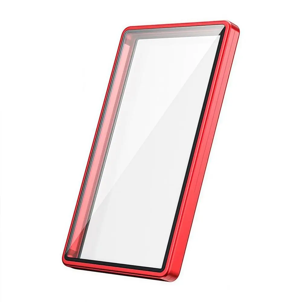 Premium Aluminium Frame Card Protector with UV Protection - Double-Sided Glass, Transparent & Durable