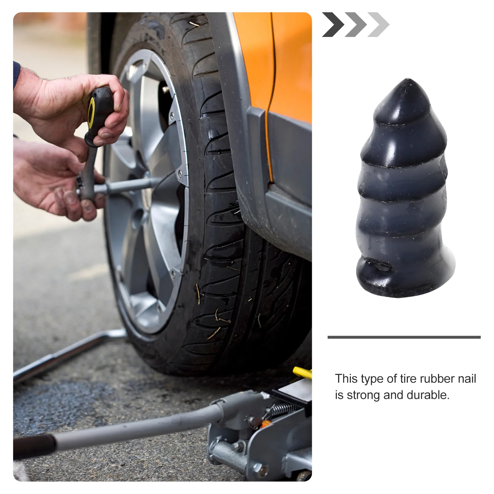 20 Pcs Tire Repair Nails Car Studs Rubber Anti Skid Nails Bike Anti Skid Pedal Slip Screw Tire Sealant Screws Bicycle