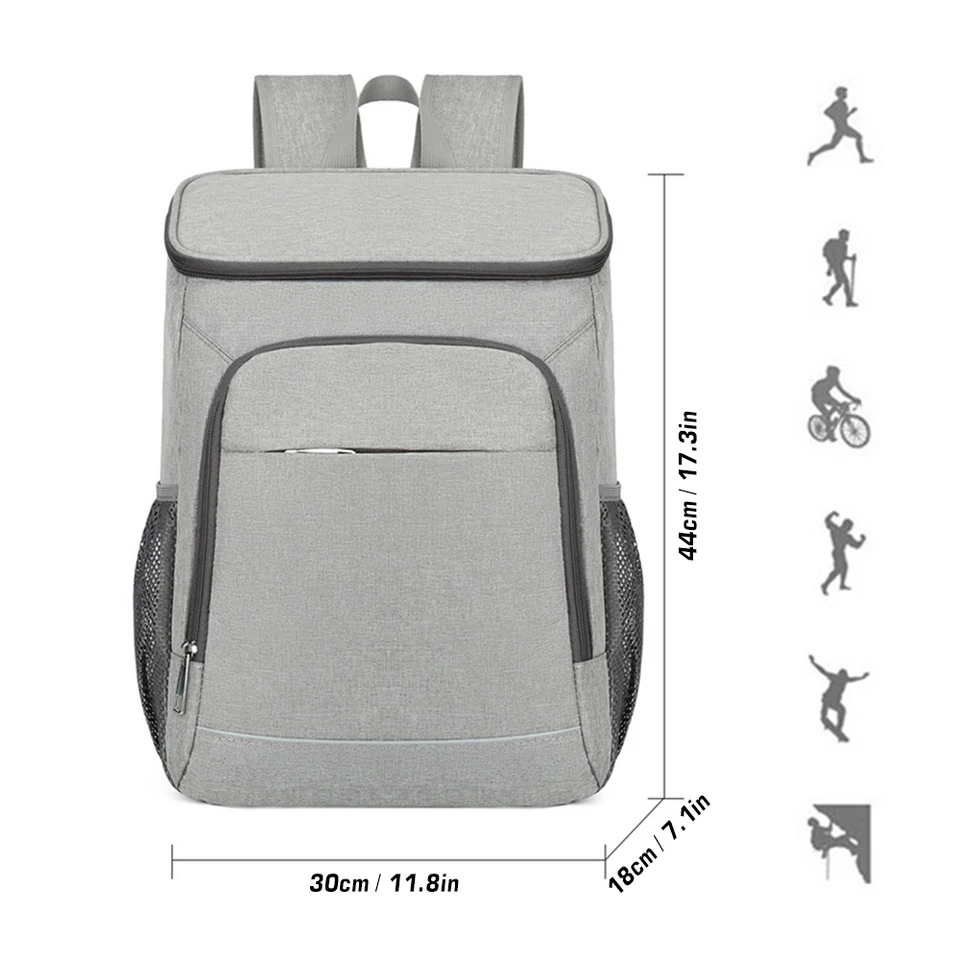 Borsa Pranzo Isotermica Impermeabile Con Manico – Tote In Nylon Oxford, Interno In Alluminio, Leggera, Per Lavoro, Scuola, Picnic, Campeggio (Nera) - 4