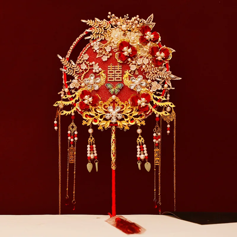 Antique Hand Fan For Women Chinese Wedding Gifts Home Decoration