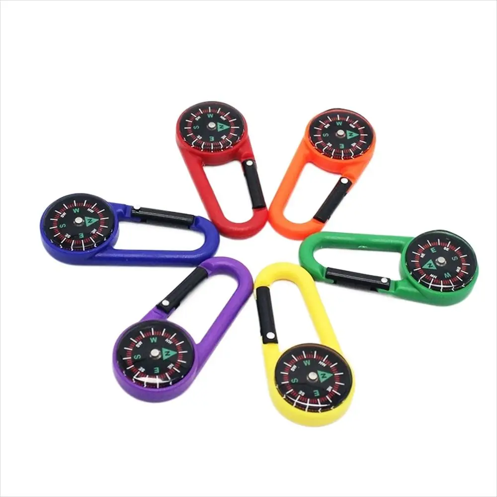 

Mixed Colour Outdoor Buckle Compass Quick-Hook Survival Kit Plastic Mini Compass Compass Hiking Compass Camping Compass