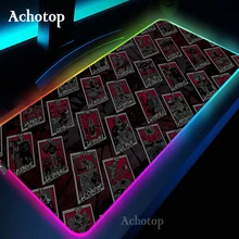 

Witches Moon Tarot Mouse Pad Gamer Large Mouse Mat Soft Gaming LED Light Mousepad RGB Computer Accessories Rubber Table Mat