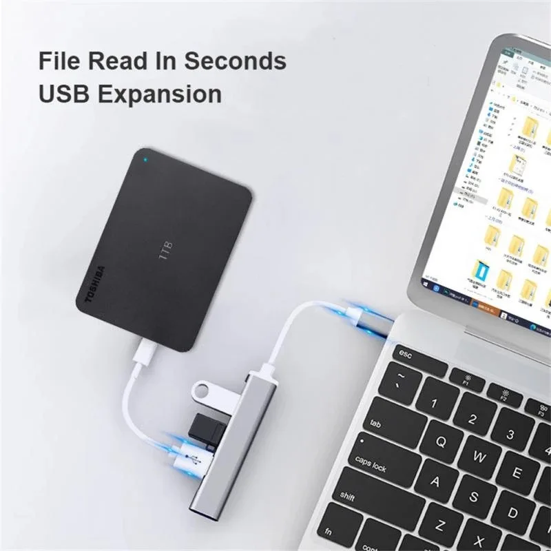 USB C Hub 3.0 Multi Port Adapter for Laptop Computer