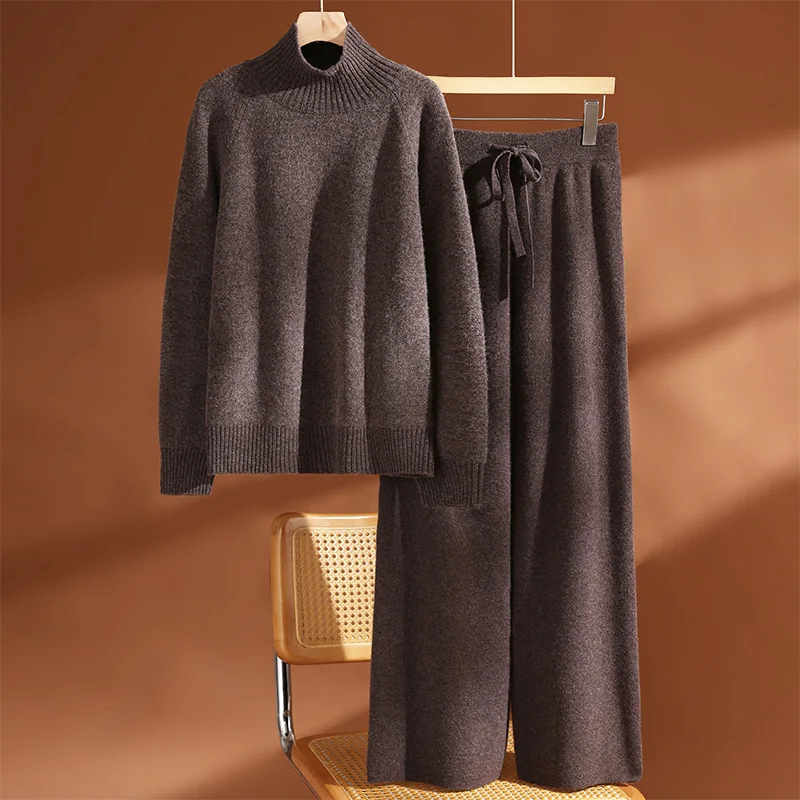 Cozy Wool Sweater Pants Set