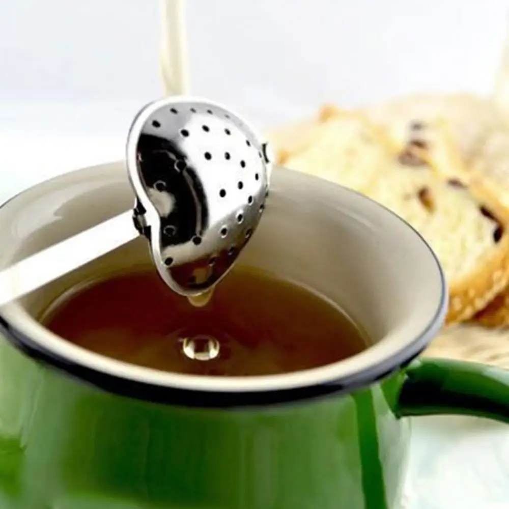 Tea Infuser Tea Strainer Tea Filter Creative Spoon Tea Strainer Heart Shape Stainless Steel Tea Infuser Spoon Strainer Steeper Teapot Filter