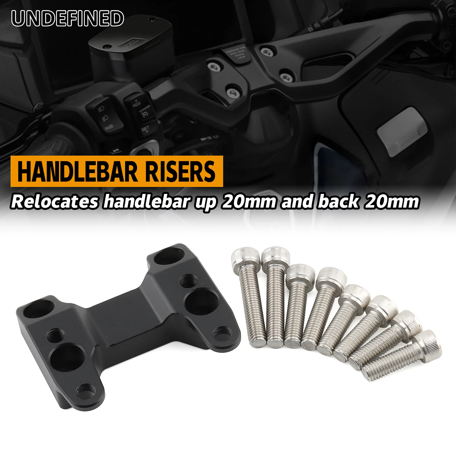 Motorcycle-Handlebar-Riser-Handle-Bar-Raiser-Clamp-Backs-For-Yamaha ...