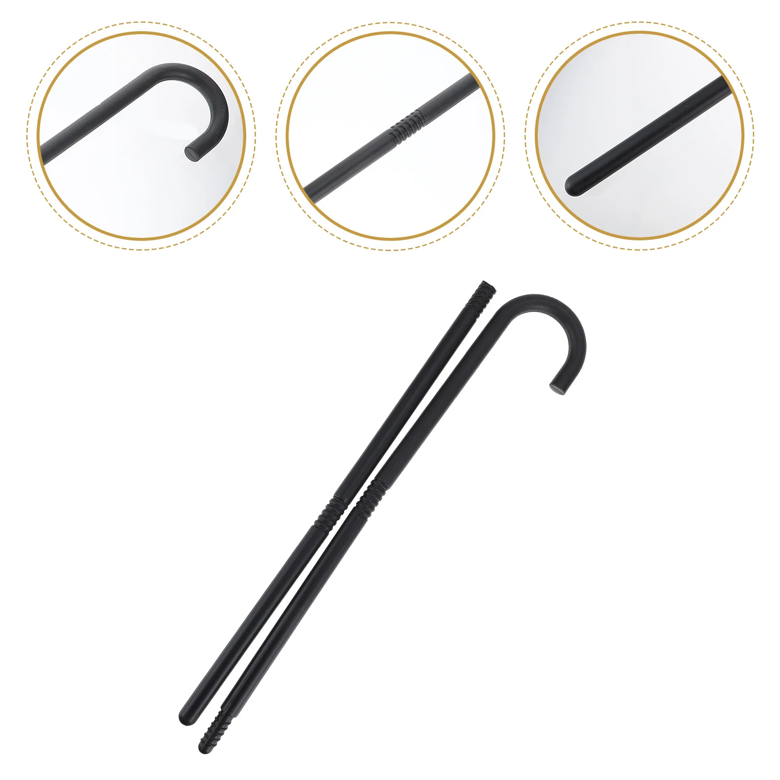 

Crutch Magician Cane Party Prop Wand Cosplay Staff Decorative Walking Costume Stick Kids Trick Peformance Plastic Sticks