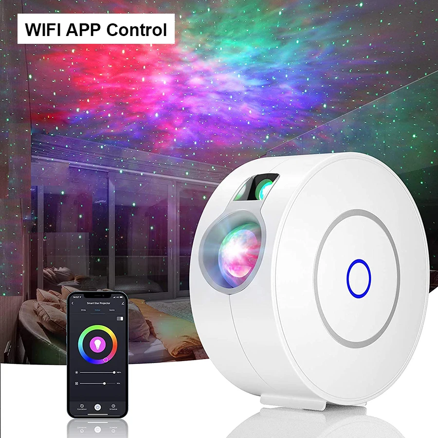 Night Lights Star Projector Light Colorful Nebula Cloud Night Light Dynamic Galaxy Star Night Light for Bedroom Games Room Party battery night light Night Lights