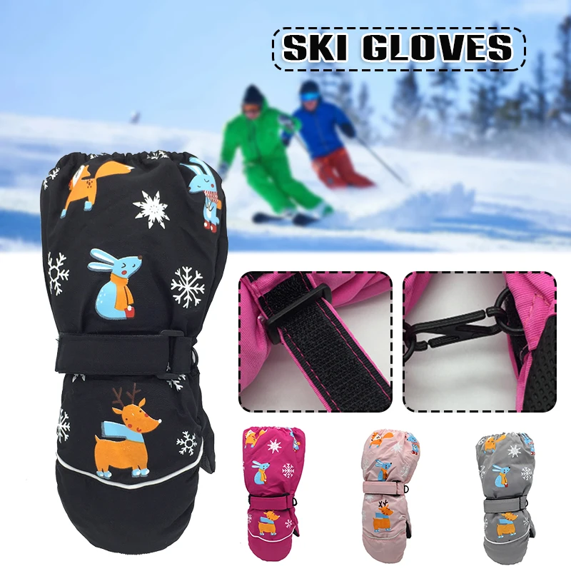 

Kids Mittens Winter Waterproof Kids Ski Mittens Waterproof Insulated Snow Gloves For Kids Waterproof