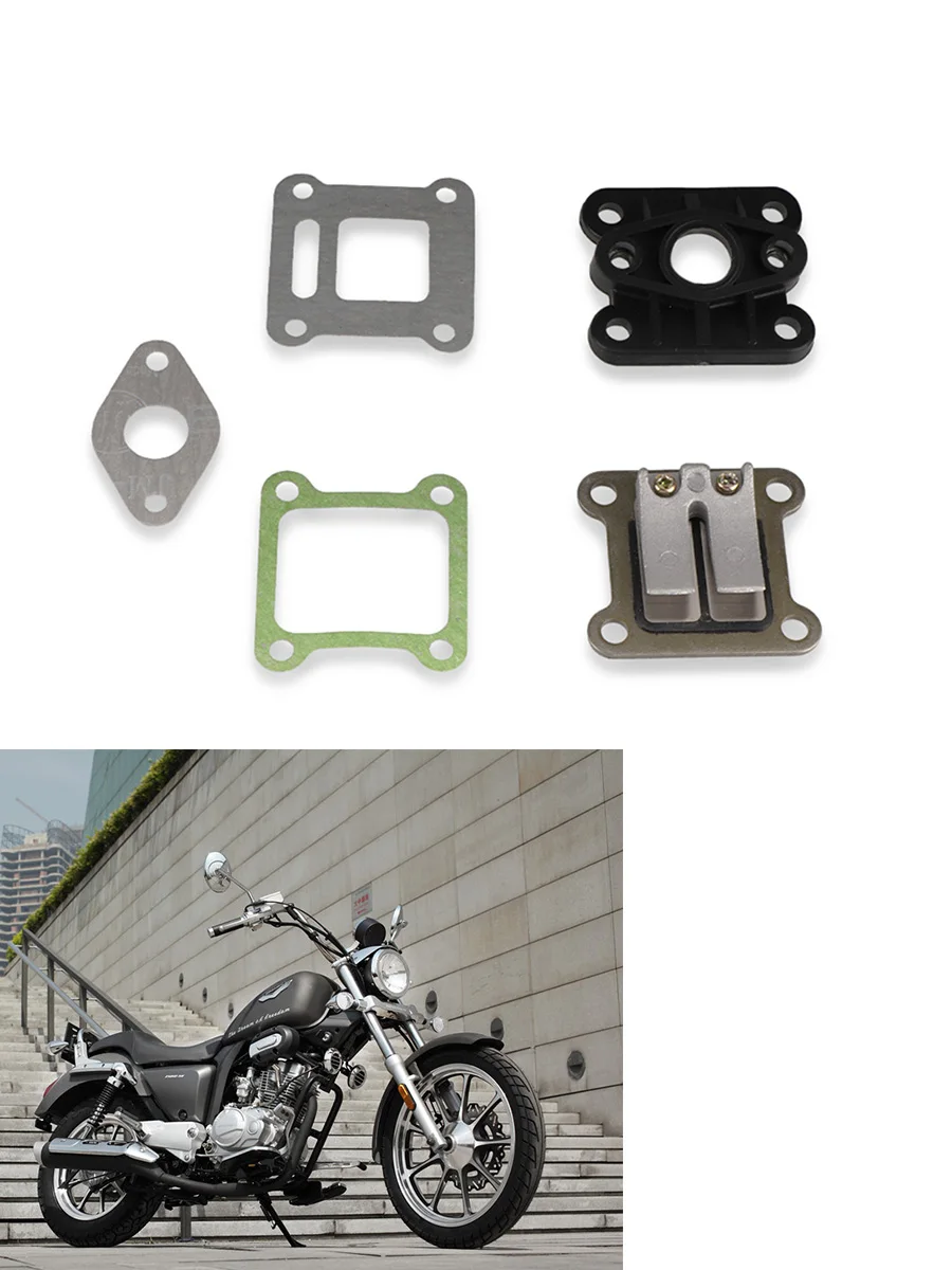 Motorrad Vergaser Reed Ventil Ansaug krümmer Kit für 47cc 49cc 2-Takt Mini Motorrad ATV Quad Offroad Pocket Fahrrad – Detail 1