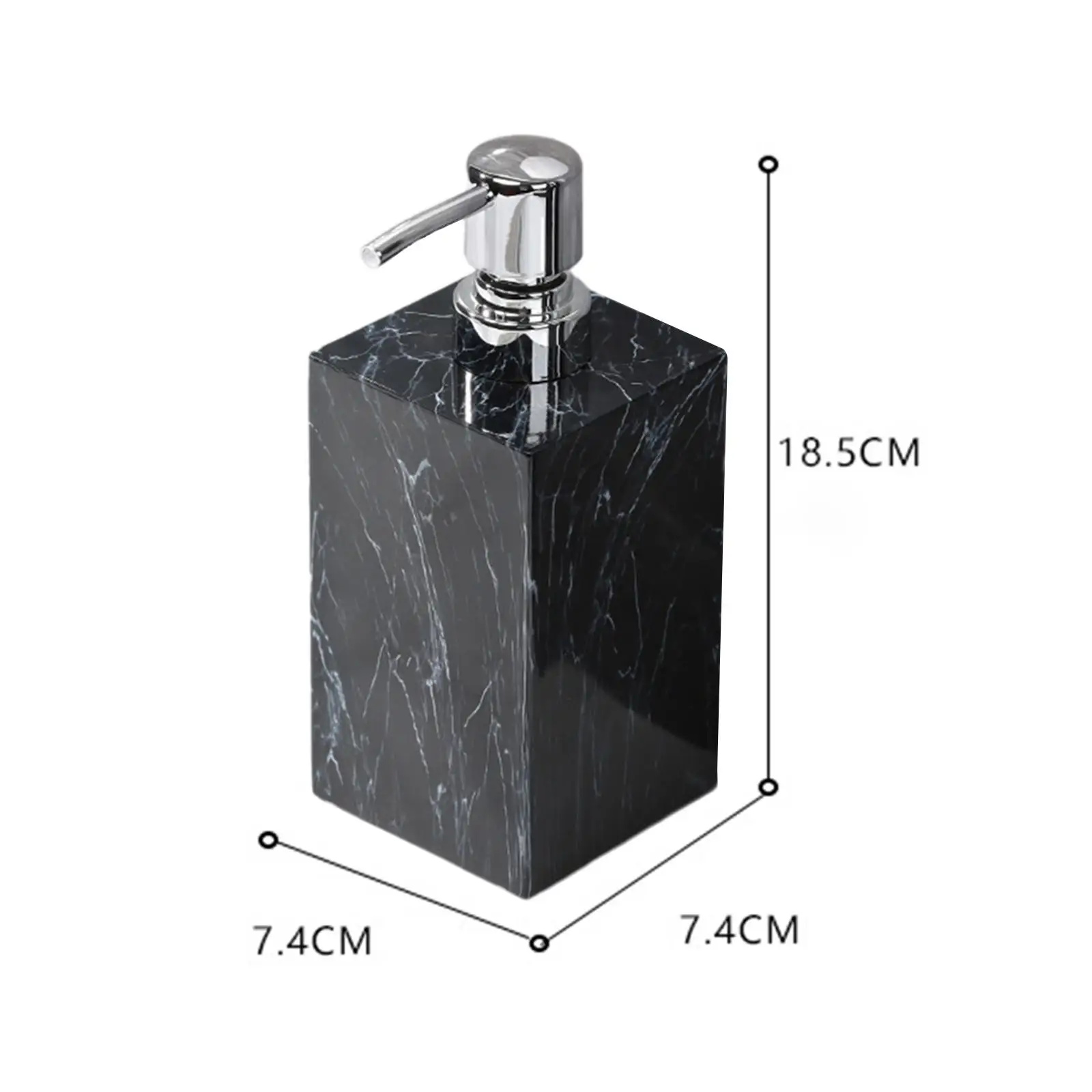 Marble Texture Soap Dispenser Stylish Shower Dispenser Lotion Container Decorative Bottle for Bathroom Laundry Room Kitchen Home