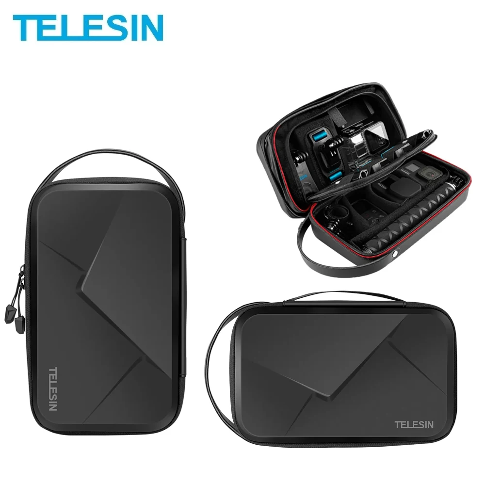 TEKCAM Action Camera Carrying Case Protective Bag Compatible with Gopro  Hero 8 7/AKASO ek7000 Brave 4 6/APEMAN/Campark/Crosstour 4k/Dragon Touch  Waterproof Camera Travel Storage (Medium) - Walmart.com