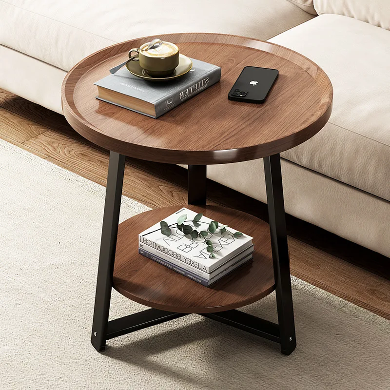

Small Coffee Table, 탁자 Sofa Side End Table Basse Living Room Home Small Round Table Bedroom Bedside Shelf, Simple Balcony Table