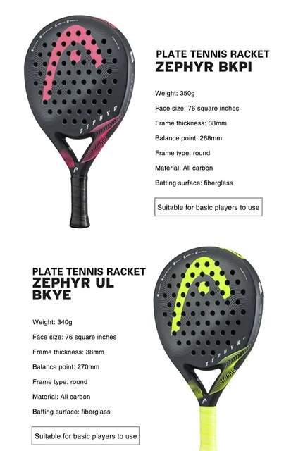 HEAD Graphene 360 Zephyr Padel/Pop Tennis Paddle | Leggero, Morbido E Controllato | Forma Rotonda | Tecnologia Graphene 360+ - Foto 3