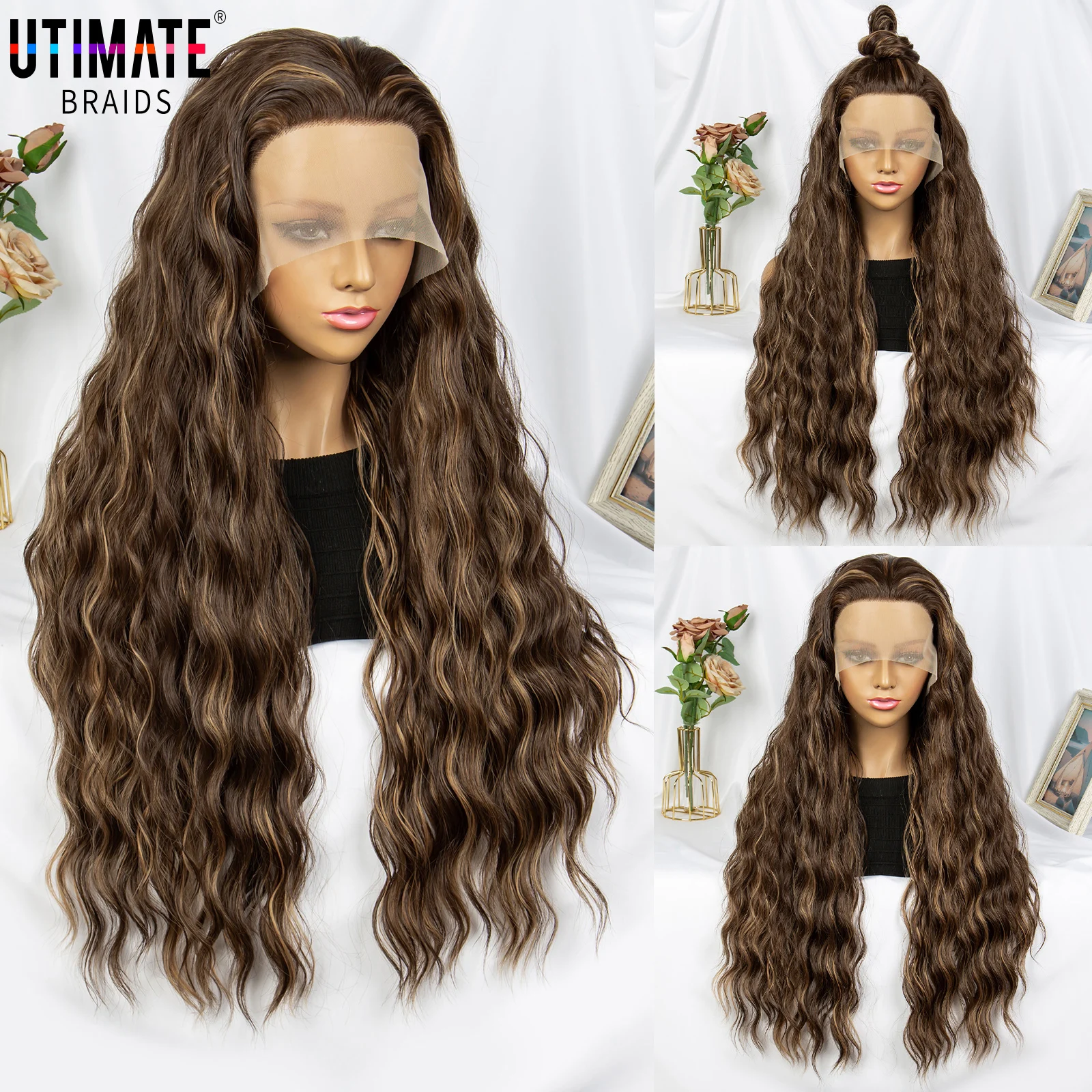 brown-highlights-synthetic-wigs-for-women-13x5-lace-synthetic-curly-wig-transparent-lace-32-inches-wig-cosplay-and-daily-use