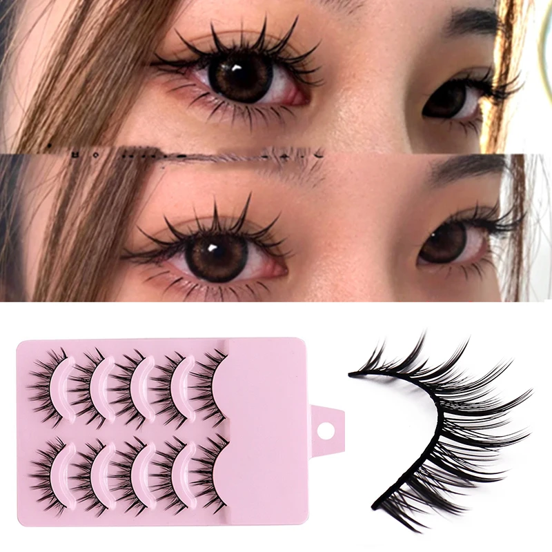 Cosplay&ware Eye Makeup Accessories 5 Pairs Set Cos Cross False Eyelashes Lash Extension 3d Bunch Japanese Fairy Little Devil Cosplay -Outlet Maid Outfit Store Sca5a41b547064f4095eeb72390f0abd7i.jpg