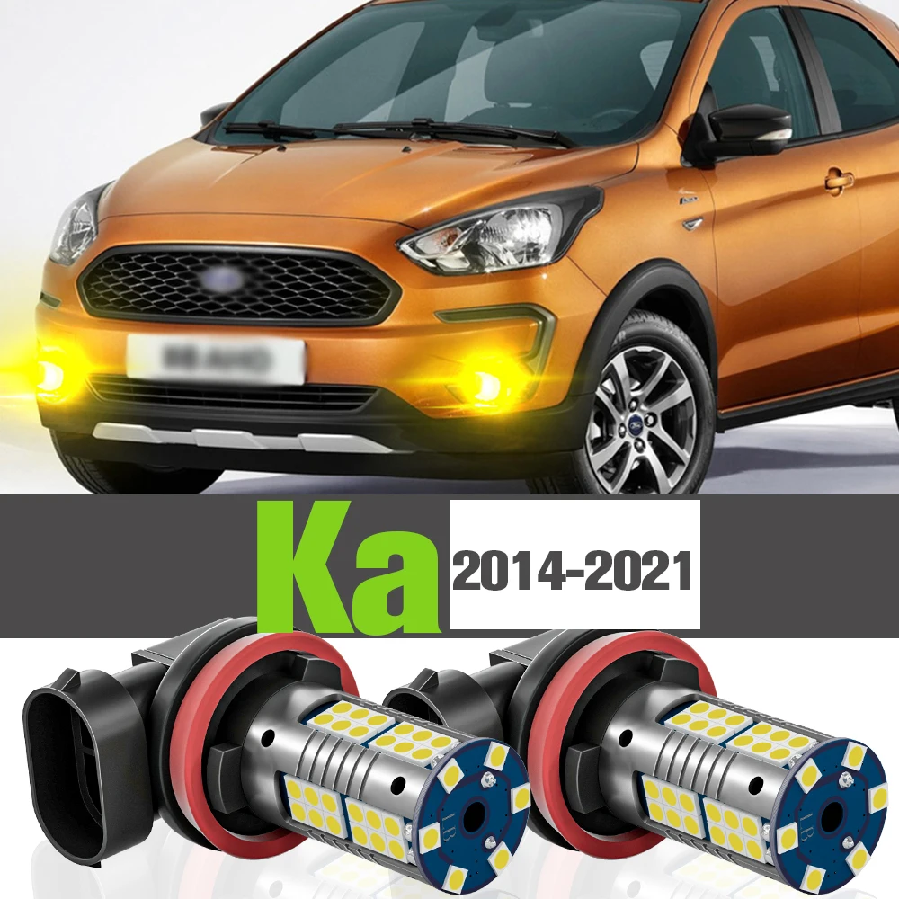 

2x LED Fog Light Accessories Lamp For Ford Ka 3 2014-2021 2015 2016 2017 2018 2019 2020