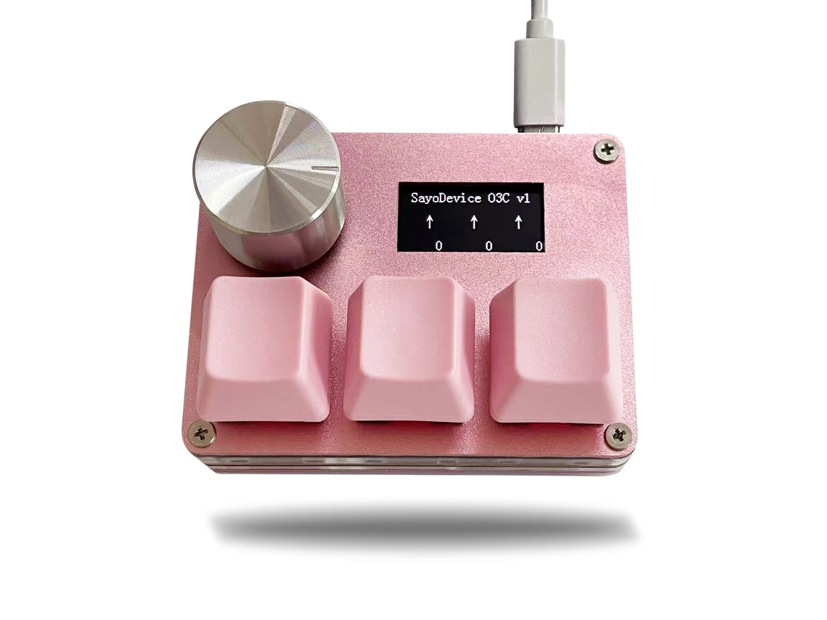 Rosa sayodevice osu o3c schnelle Trigger Hall-Schalter werben magnetische rote Schalter Tastatur mit Knopf Bildschirm Kopie Paste Shotcut