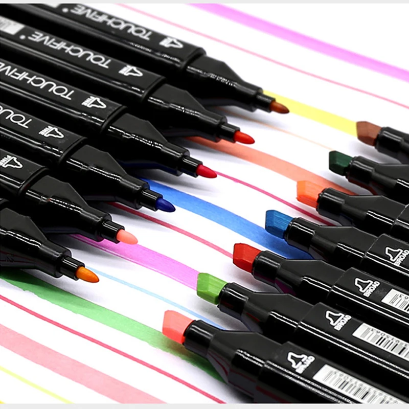 Marker Pens 24/30/40/60/80 Colors Dual Headed