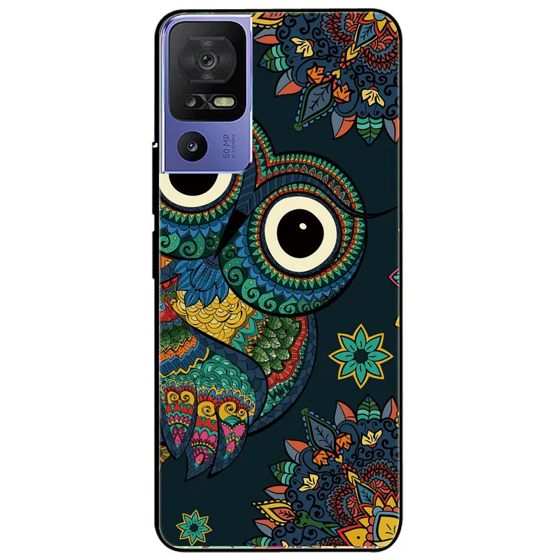 Black Tiger Lion Soft Silicone Protective Case - TPU Bumper Cover