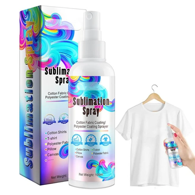 Sublimation Coating Spray For Cotton Fabric T-shirt Canva Caps Mugs Glass  Ceramic Metal Bubble Cleaner