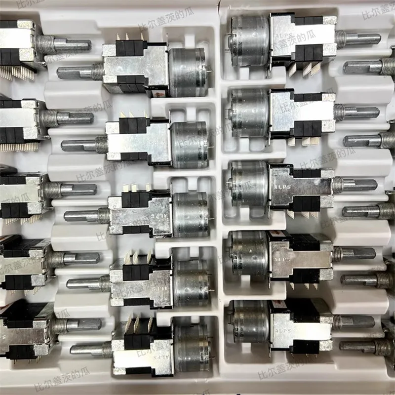 1pcs，Motor potentiometer，RK168，20KA&times;6，24Pin，Audio volume amplifier，The shaft length is 25mm