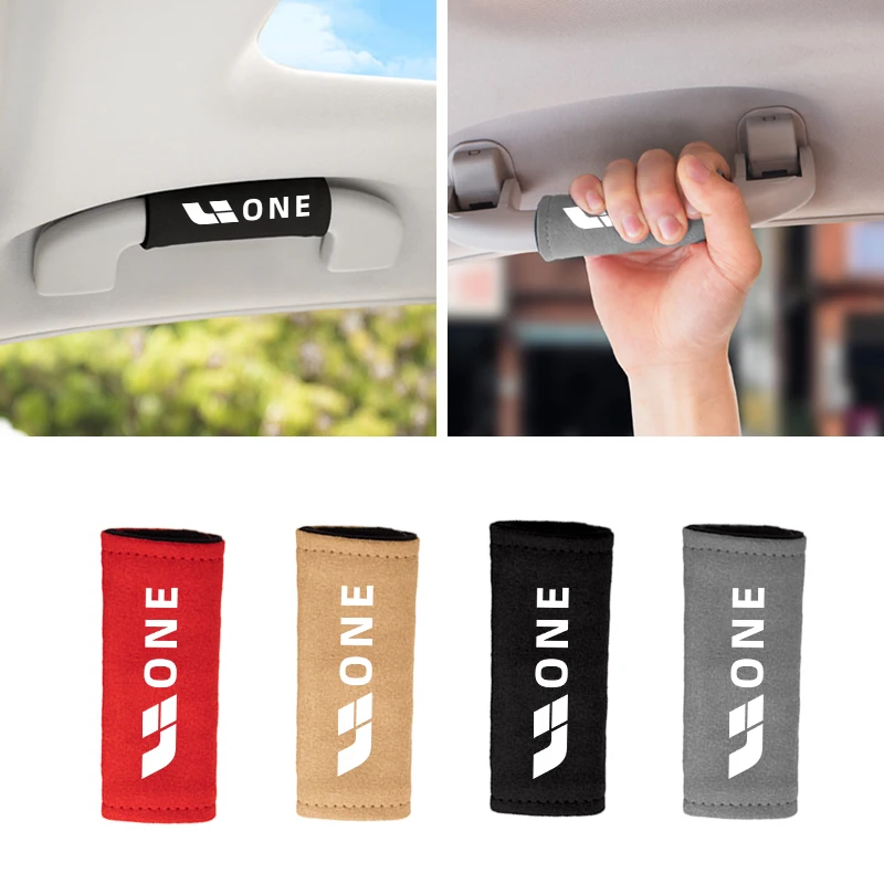 

Suede Car Roof Armrest Inner Door Pull Handle Protection Case Cover For Lixiang LEADING IDEAL L7 L8 L9 Car Interior Accessories