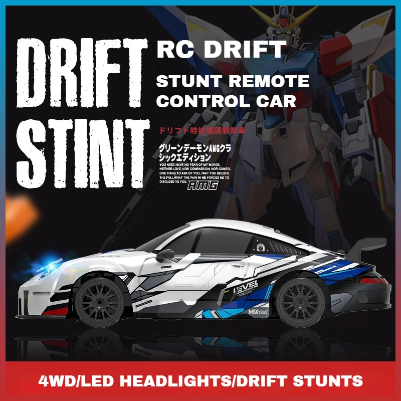 RC Cars JTL029 4WD Drift Car 2.4G RC 1:26 Scale Blister Pack with LED Lights 2-Speed Adjustable Model Car Kids' Christmas Gift 2