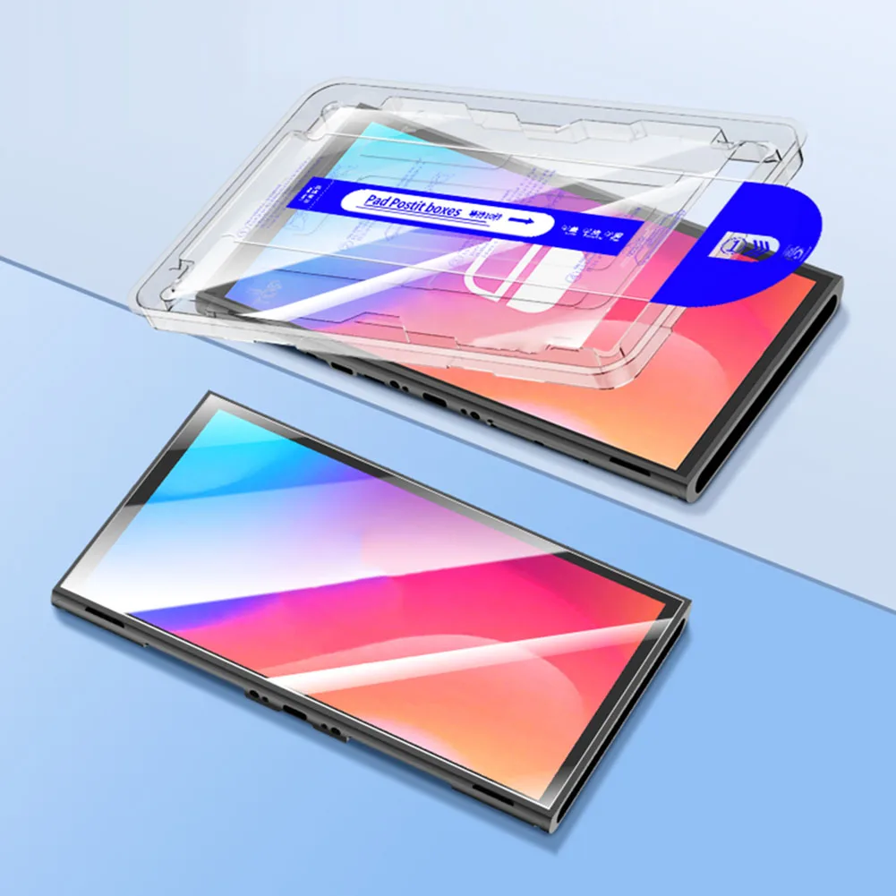 Game Console Protector No Dust Anti-Scratch Screen Films No Bubbles Tempered Glass Screen Film NS2 Game Console Accessories