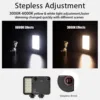 LED Clip Video Light Portable Photography On-Camera 3000K-6000K Bi-Color Lighting Cold Shoe For DSLR Camera Camcorder Gopro Vlog 4
