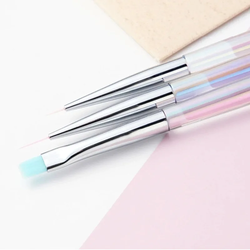 1PCS Nail Art Liner Drawing Painting Nail Brush Set Acrylic Powder Carving UV Gel Extension Manicure Pen Tools 5