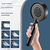 Supercharged shower head set home shower super bath heater bath water heater shower head pressurized hose bathroom 3