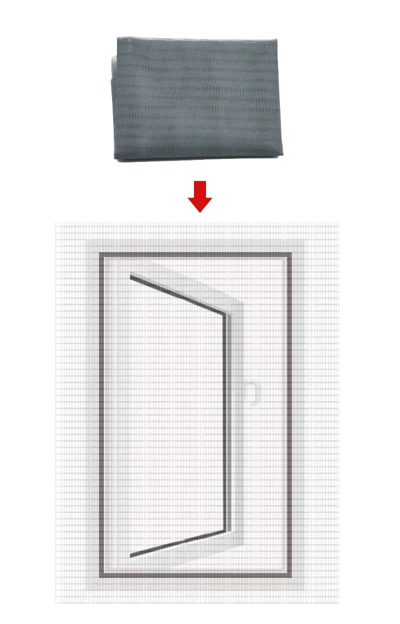 Magnetisches Moskitonetz, unsichtbares Fenstergitter, Selbstmontage, einfach, für den Haushalt, selbstklebend, magnetisches Fenster – Detail 20