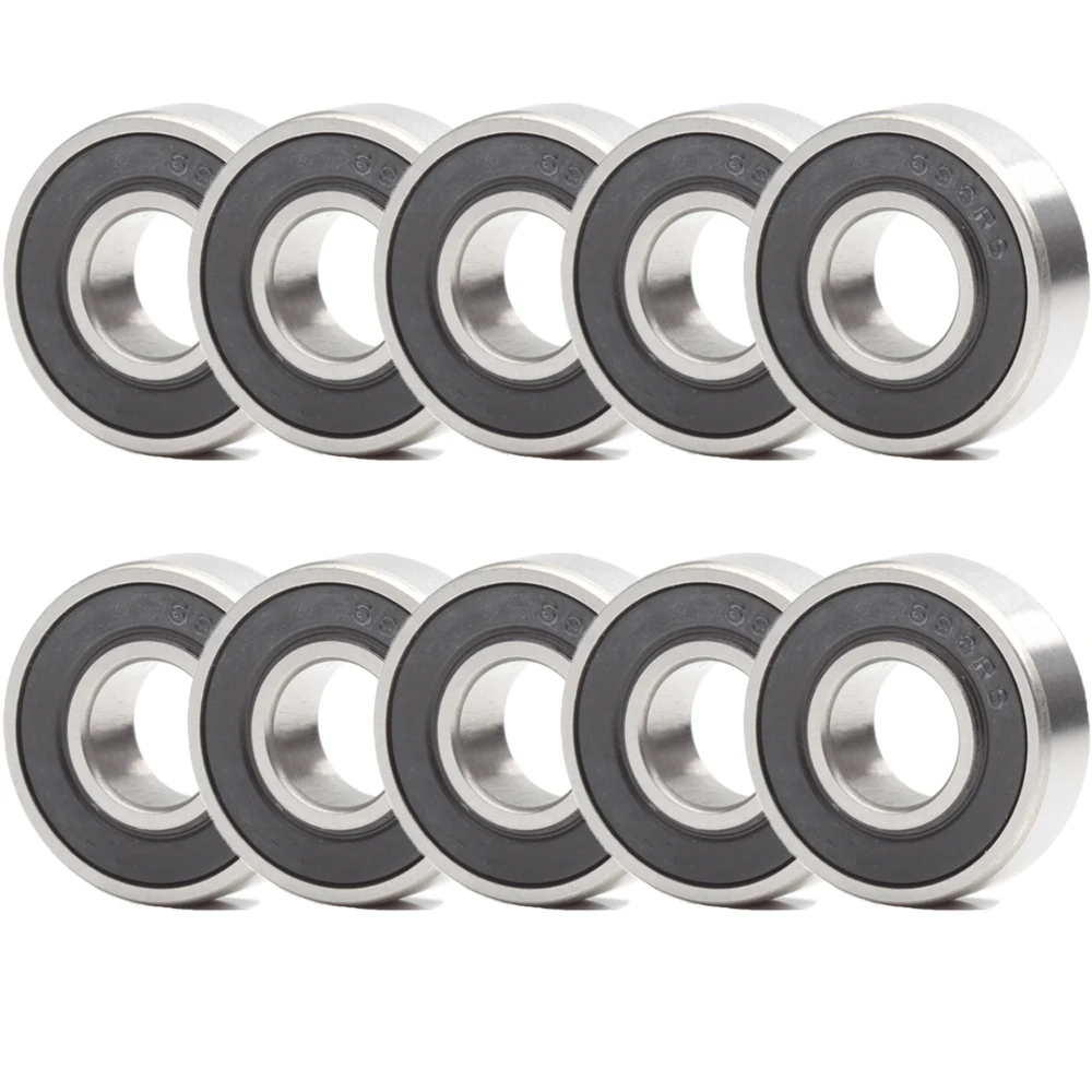 698RS Bearing ( 10 PCS ) 8*19*6 mm ABEC-7 Hobby Electric RC Car Truck 698 RS 2RS Ball Bearings 698-2RS Black Sealed