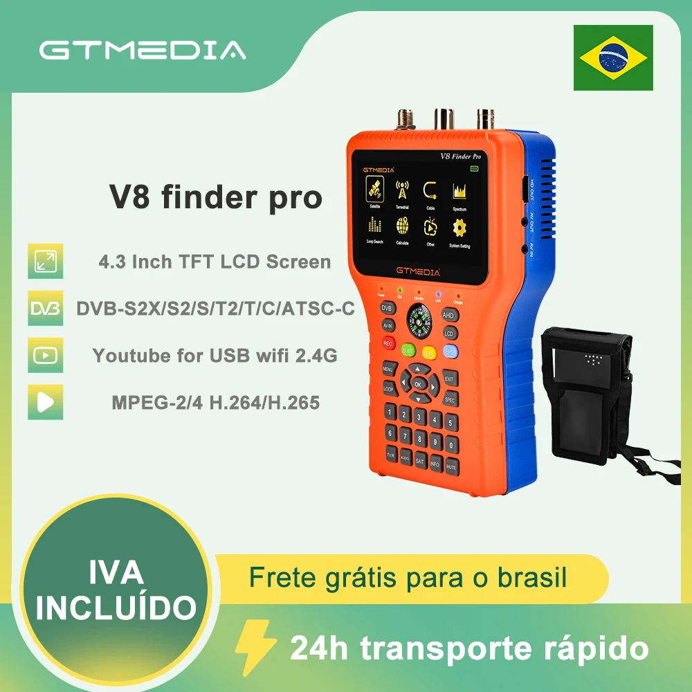 GTMEDIA V8 Finder Pro 4 3 ''LCD цифровой фотоаппарат с полным фотографированием/T2/C/ATSC
