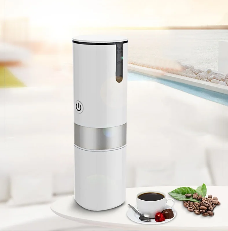 New Design Portable Coffee Machine Small Size High Quality Electric Coffee makers coffee table silver geometric openwork design aluminium