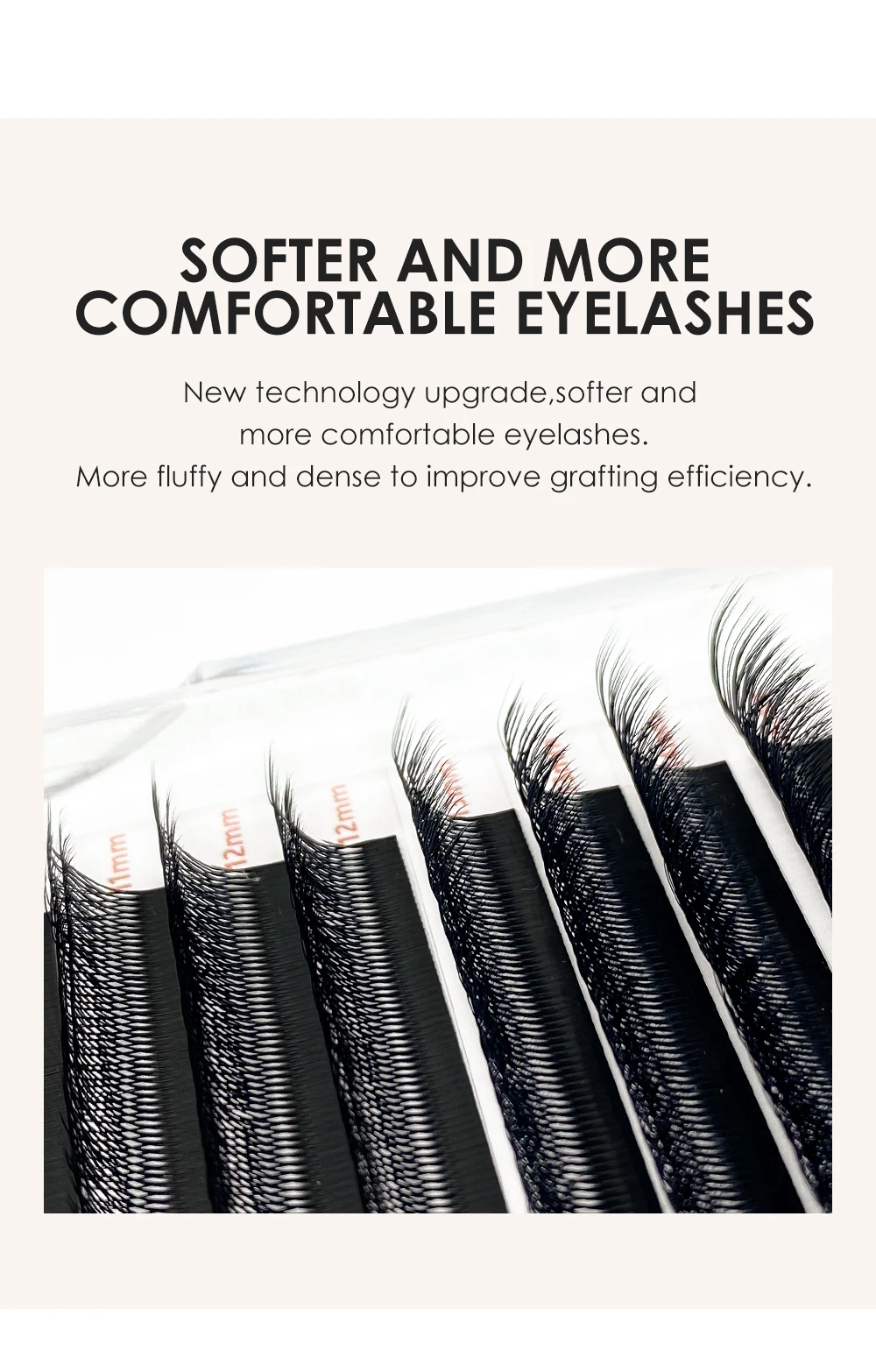 NATUHANA Doppel-W-Form Vorgefertigte Volumen-Wimpern 3D 4D 5D Wimpernverlängerungen Natürliche Weiche Künstliche Wimpern Einfach zu Greifen Make-up-Tools – Detail 12