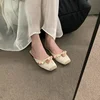 Designer 2024 Summer Square Toe Women Mules Slippers Fashion Slip On Slides Shoes Ladies Elegant Outdoor Flats Sandalias Shoes 4