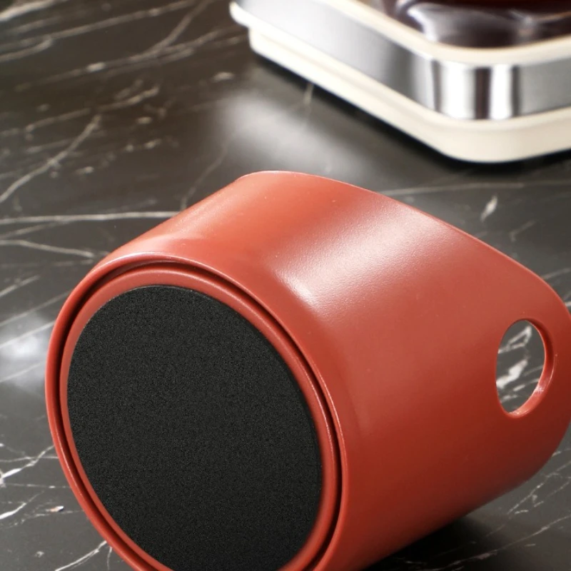 Premium Anti-Slip Coffee Knock Box - Espresso Grounds Container with Beveled Edge