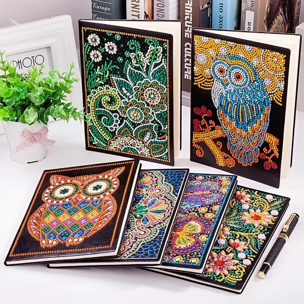 Kit per Diamante Pittura a Mosaico Fai da Te 5D Completo Fiore-Farfalla Diamond Painting Numeri Kit Adulti/Bambini Cristallo Strass Ricamo Punto Croce Art Decor murale 60x80cm