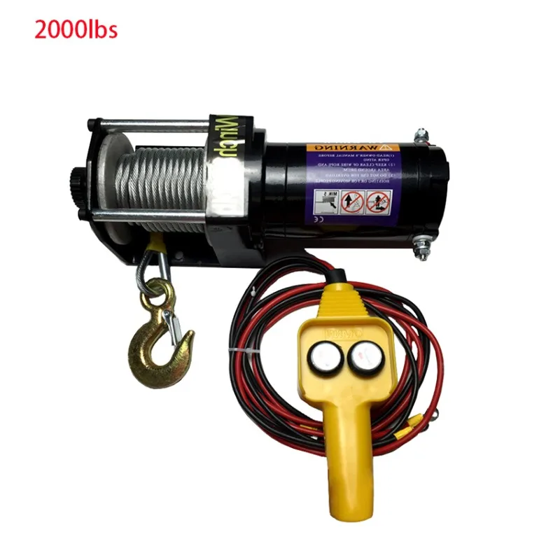 

12V/24V 2000 Ibs Vehicle Self-rescue Off-road Winch Electric Winch for Vehicle Crane