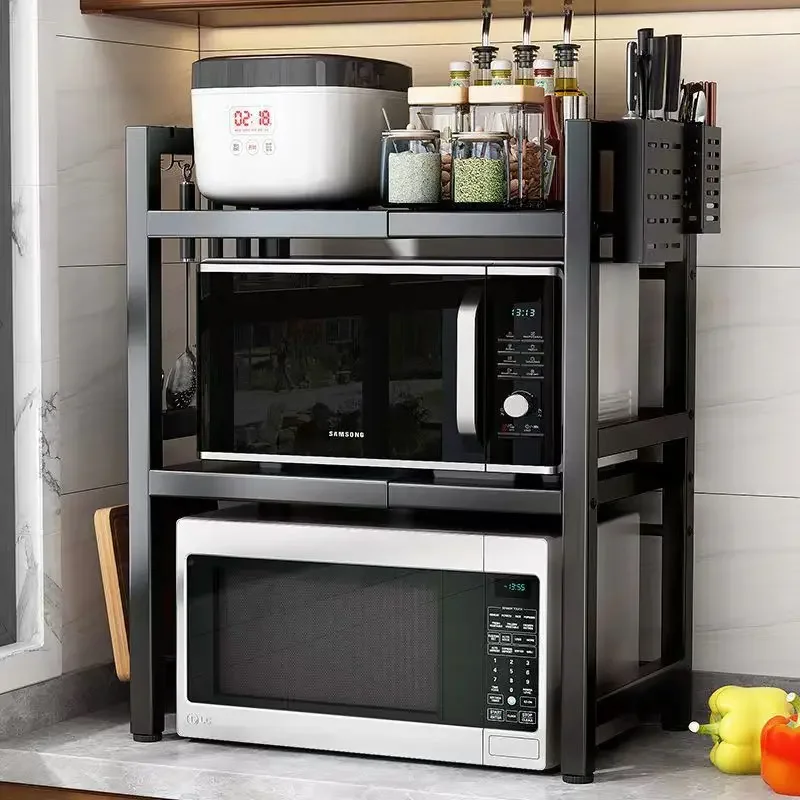 HouseholdMicrowaveOvenRackShelfKitchenCountertopOvenRack2LayersSeasoningStorageRackHolderStandStorageFurniture-AliExpress15