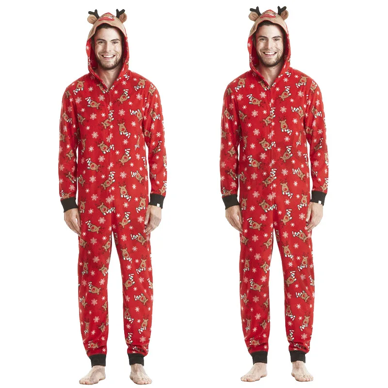 2025 Christmas Family Matching Rompers Adult Kid Baby Family Matching Outfits Pajamas Xmas Deer Family Look Matching Jumpsuits 6