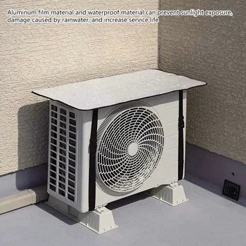 가정용 에어컨 커버, 야외 방진, 눈 방지 청소 커버, 청소 도구 유지, 40x80cm