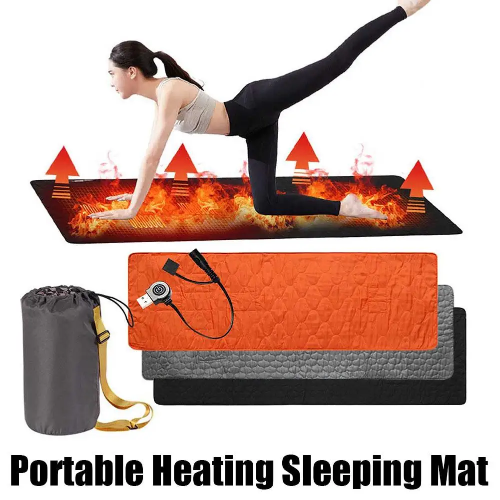 

Outdoor Usb Heating Sleeping Mat 5 Heating Zones Adjustable Temperature Electric Heated Pad For Camping Tent Mat 200*62cm G0k3